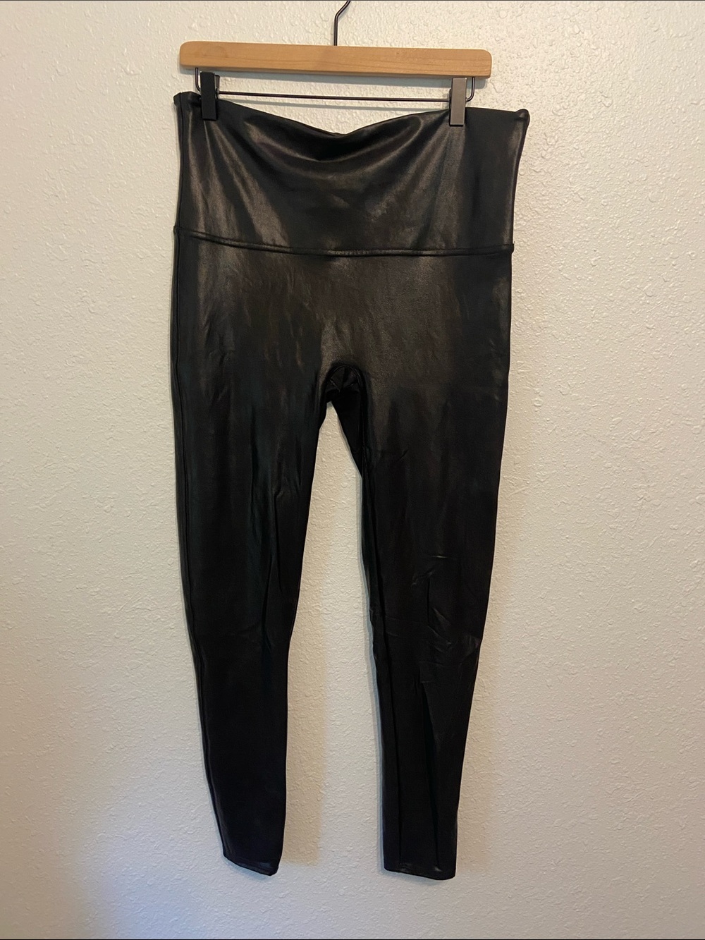 SPANX Black Shimmer High Waist Skinny Leggings Size 2XL